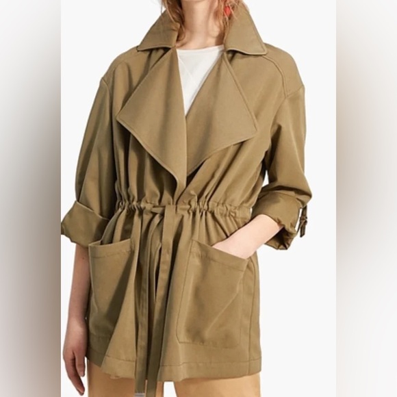 stradivarius Jackets & Blazers - Stradivarius Olive Trench Coat Size S